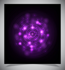 Smooth colorful abstract techno background.