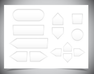 Set of Web buttons for design .