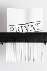 Schredder Privat Papier