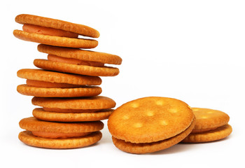 Double layer cream cookies