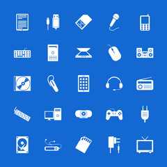 Set of flat icons. Technology and communications.