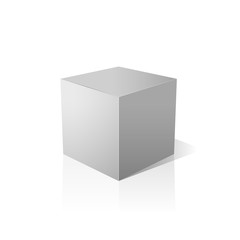 Isolated closed white box. Vector design.