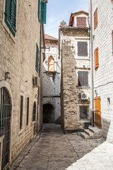 Fototapeta na wymiar Stone Corridors Through Kotor