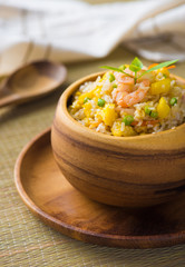 fried rice served on a bowl