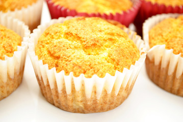 Homemade Corn Muffins Cooling
