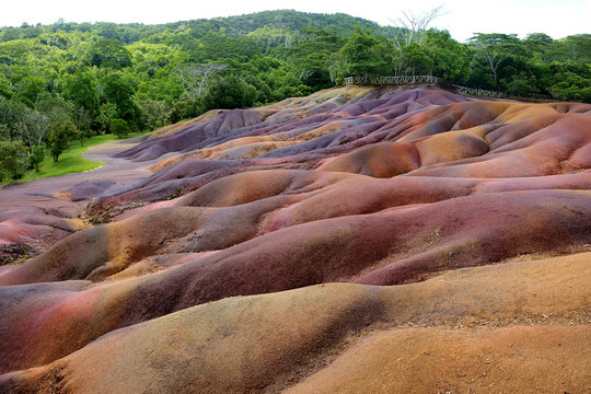 Chamarel seven coloured earths on Mauritius