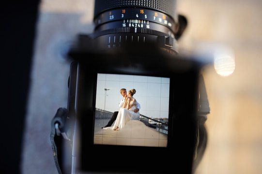 Shooting a wedding with a vintage camera