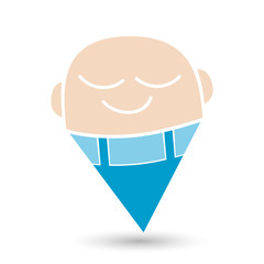 service mann symbol zeichen modern