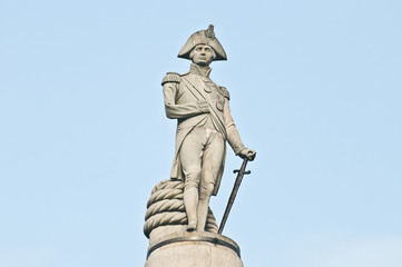 Nelsons Column at London, England