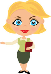 Kobieta z dziennikiem