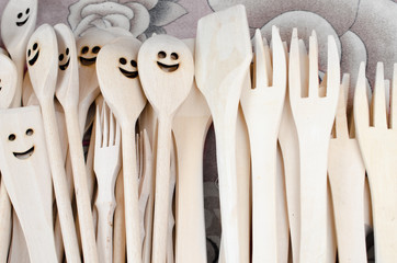 Handmade wooden spoons
