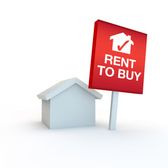 rent to buy sign