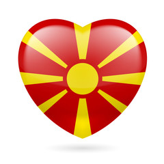 Obraz premium Heart icon of Macedonia