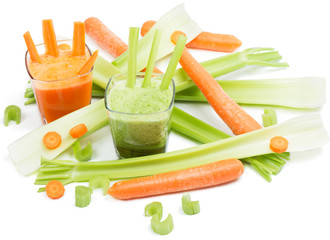 celery and carrot juice
