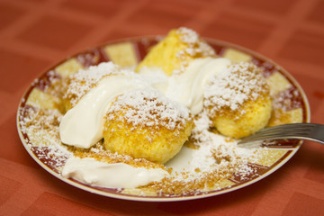 Cottage cheese dumplings