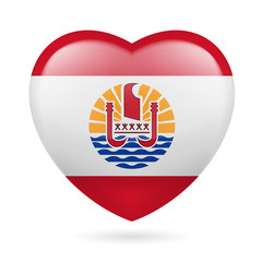 Heart icon of French Polynesia