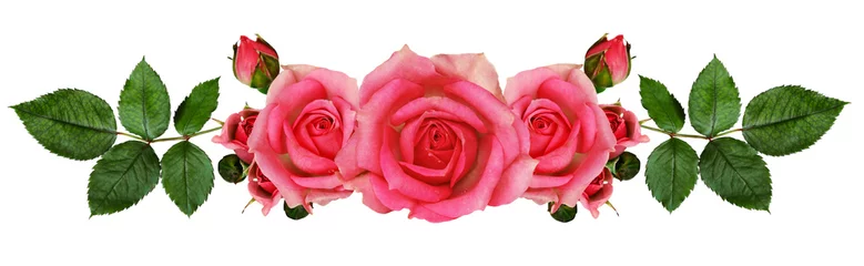 Zelfklevend Fotobehang Rose flowers arrangement © Ortis