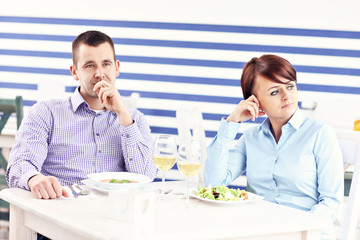 Argument in a restaurant