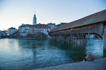 Holzbrücke in Olten