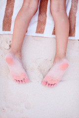 Fototapeta premium Adorable little girl on vacation