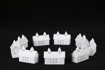  ペーパークラフトの建築物・ビルディング・住宅（プロパティリリース有り）