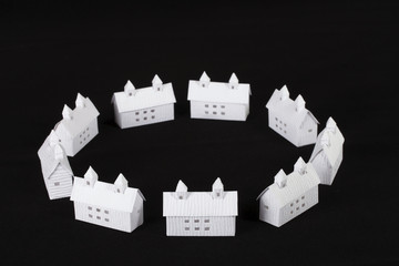  ペーパークラフトの建築物・ビルディング・住宅（プロパティリリース有り）