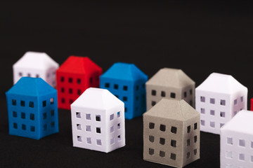  ペーパークラフトの建築物・ビルディング・住宅（プロパティリリース有り）