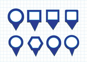map pointers mapping pins icon