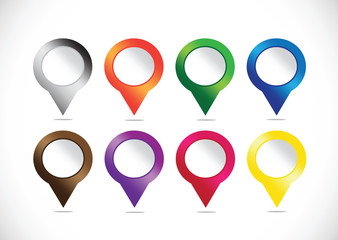 map pointers mapping pins icon