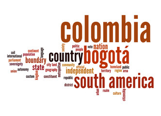 Colombia word cloud