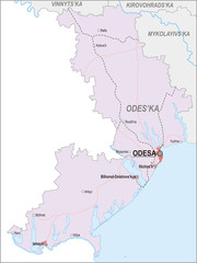 Map of Odessa Oblast
