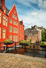 nice houses in the old town of Ghent