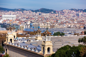 Fototapeta na wymiar Blick auf Barcelona, Spanien