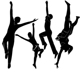 acrobats gymnasts