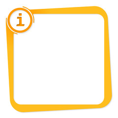 vector box for any text with info icon