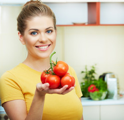 Woman in kitchen