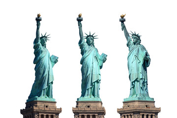 statue of liberty - New York - freigestellt - obrazy, fototapety, plakaty