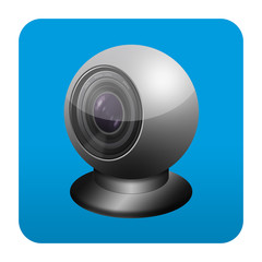 Etiqueta tipo app cuadrada webcam