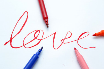Word love and markers