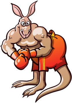 Muscled Boxing Kangaroo
