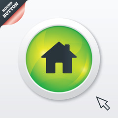 Home sign icon. Main page button. Navigation
