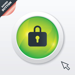 Obraz premium Lock sign icon. Locker symbol.