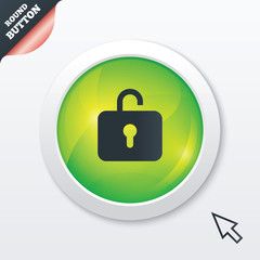 Obraz premium Lock sign icon. Login symbol.