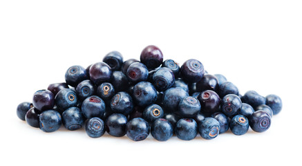 Group of fresh blueberries