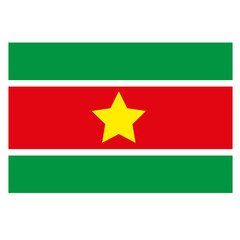 Suriname Flagge Icon Button