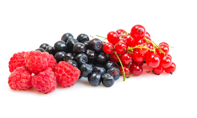 Mix of different berries