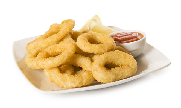 Anillas de calamar a la romana