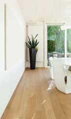 interiors of a modern house, detail dining room