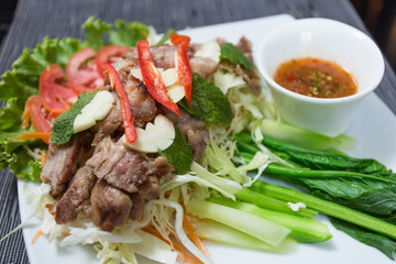 Grilled pork