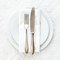 Vintage place setting